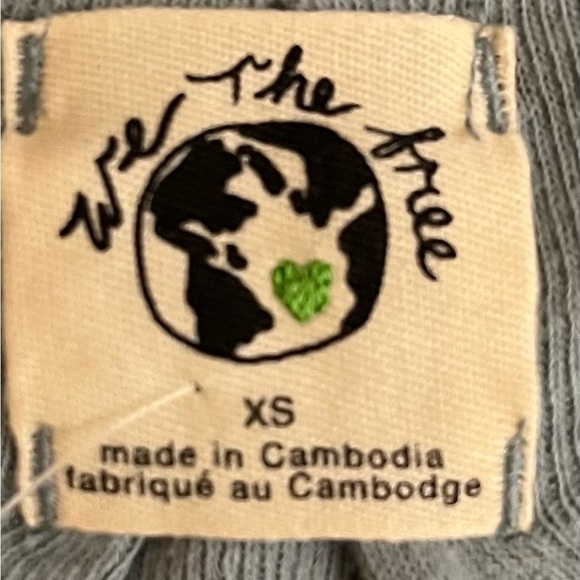 We The Free by Free People Heritage  Henley Ocean Mist – Size XS - Picture 6 of 10